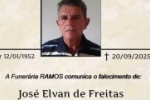Nota pesar pelo falecimento do Sr. José Elvan de Freitas Braga “Popular Braguinha” Pioneiro de Ariquemes