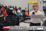 Prefeitura de Ariquemes realizou a prestação de contas do 2º quadrimestre de 2025 – Vídeo