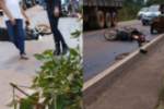 Mulher morre e três ficam feridos em colisão entre motos na BR–364