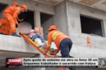 Após queda de andaime em obra no Setor 06 em Ariquemes trabalhador é socorrido com fratura – Vídeo