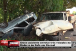 Grave acidente envolve três veículos na Rodovia do Café em Cacoal – Vídeo