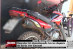 MOTO RECUPERADA – Veículo foi abandonado horas depois do furto em Cacoal – Vídeo