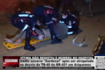SAMU socorre "Gardenal" após ser atropelado no desvio do TB–40 da BR–421 em Ariquemes – Vídeo