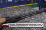 Homem é preso em Cacoal durante cumprimento de mandado de busca e apreensão por posse de arma – Vídeo