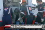 SAMU socorre motociclista após colisão com carro na BR–364 em Ariquemes – Vídeo