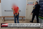 Ladrão armado com pistola é preso logo após roubar moto e ameaçar motorista de aplicativo, em Ji–Paraná – Vídeo