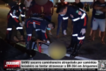 SAMU socorre caminhoneiro atropelado por caminhão boiadeiro ao tentar atravessar a BR–364 em Ariquemes – LIVE: ESTAMOS NO AR! PROGRAMA BRONCA DA PESADA
