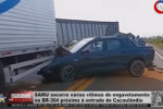 SAMU socorre várias vítimas de engavetamento na BR 364 próximo à entrada de Cacaulândia – Vídeo