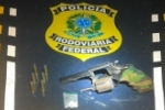 PRF em Rondônia apreende arma de fogo durante fiscalização de trânsito em Vilhena