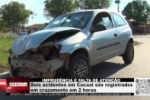 Imprudência e falta de atenção: dois acidentes são registrados em cruzamento de Cacoal em menos de 2 horas – Vídeo