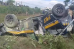 URGENTE: Gravíssimo acidente entre duas viaturas da PRF deixa policiais feridos na BR–364 entre Itapuã do Oeste e Ariquemes