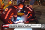 Duas pessoas são socorridas após colisão entre moto e bicicleta no Setor 06 de Ariquemes – Vídeo