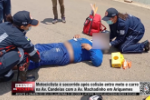 Motociclista &eacute; socorrido ap&oacute;s colis&atilde;o entre moto e carro na Av. Candeias com a Av. Machadinho em Ariquemes &ndash; V&iacute;deo