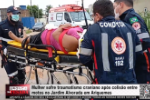 Mulher sofre traumatismo craniano ap&oacute;s colis&atilde;o entre motos no Jardim Alvorada, em Ariquemes &ndash; V&iacute;deo