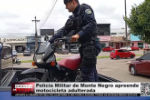 Pol&iacute;cia Militar de Monte Negro apreende motocicleta adulterada &ndash; V&iacute;deo