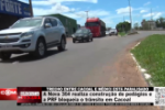 Nova 364 realiza constru&ccedil;&atilde;o de ped&aacute;gios e PRF bloqueia o tr&acirc;nsito em Cacoal &mdash; V&iacute;deo