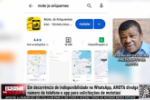 Em decorr&ecirc;ncia da indisponibilidade no WhatsApp, AMOTA divulga n&uacute;mero de telefone e app para solicita&ccedil;&otilde;es de motot&aacute;xi &ndash; V&iacute;deo