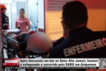 Ap&oacute;s discuss&atilde;o em bar no Setor Alto Jamari, homem &eacute; esfaqueado e socorrido pelo SAMU em Ariquemes &ndash; LIVE: ESTAMOS NO AR! PROGRAMA BRONCA DA PESADA