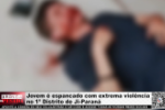 Jovem &eacute; espancado com extrema viol&ecirc;ncia no 1&ordm; Distrito de Ji&ndash;Paran&aacute; &ndash; V&iacute;deo