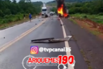 URGENTE! Trag&eacute;dia na BR&ndash;364: Violento Acidente Entre Pimenta Bueno e Vilhena Causa Inc&ecirc;ndio &ndash; V&iacute;deo