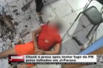 Chuck &eacute; preso ap&oacute;s tentar fugir da PM pelos telhados em Ji Paran&aacute; &ndash; V&iacute;deo