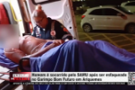Homem &eacute; socorrido pelo SAMU ap&oacute;s ser esfaqueado no Garimpo Bom Futuro em Ariquemes &ndash; V&iacute;deo