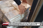 PRF e PM apreendem cerca de 350 kg de droga na &aacute;rea rural de Alto Para&iacute;so no Bar Lagoa do TX &ndash; V&iacute;deo