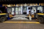 PRF flagra 293 kg de supermaconha em caminh&atilde;o com carga de papel em MT