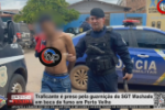 Traficante &eacute; preso pela guarni&ccedil;&atilde;o do SGT Machado em boca de fumo em Porto Velho &ndash; V&iacute;deo