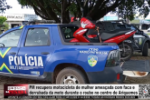 PM recupera motocicleta de mulher amea&ccedil;ada com faca e derrubada da moto durante o roubo no centro em Ariquemes &ndash; V&iacute;deo