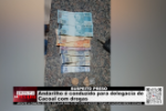 SUSPEITO PRESO: Andarilho &eacute; conduzido para delegacia de Cacoal com drogas &ndash; V&iacute;deo