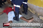 Rapaz que gritava por socorro nas ruas do Jardim Alvorada ap&oacute;s ser esfaqueado &eacute; socorrido pelo SAMU em Ariquemes &ndash; V&iacute;deo