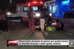 Motociclista desmaia ao passar por quebra molas na Av. Aracaju em Ji&ndash;Paran&aacute; e sofre queda violenta &ndash; V&iacute;deo
