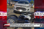 Desaten&ccedil;&atilde;o em rotat&oacute;ria provoca batida entre moto e carro na Marechal Rondon em Ji&ndash;Paran&aacute; &ndash; V&iacute;deo