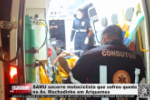 SAMU socorre motociclista que sofreu queda na Av. Machadinho em Ariquemes &ndash; V&iacute;deo