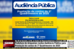 Prefeitura de Ariquemes realiza Audi&ecirc;ncia P&uacute;blica para Presta&ccedil;&atilde;o de contas do 3&ordm; Quadrimestre de 2025 &ndash; LIVE: ESTAMOS NO AR! PROGRAMA BRONCA DA PESADA