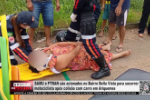 SAMU e PTRAN s&atilde;o acionados no Bairro Bella Vista para socorrer motociclista ap&oacute;s colis&atilde;o com carro &ndash; V&iacute;deo