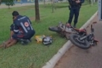Grav&iacute;ssimo acidente entre moto e bicicleta deixa dois feridos na AV. Governador Jorge Teixeira em PVH &ndash; V&iacute;deo