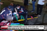 SAMU &eacute; acionado para socorrer motociclista ap&oacute;s colis&atilde;o entre motos na Av. Tancredo Neves em Ariquemes &ndash; LIVE: ESTAMOS NO AR! PROGRAMA BRONCA DA PESADA