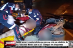 SAMU socorre motociclista que passou reto na rotat&oacute;ria da Av. Tancredo Neves com a Av. Tabapu&atilde; em Ariquemes &ndash; V&iacute;deo