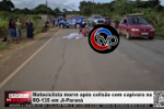 Motociclista morre ap&oacute;s colis&atilde;o com capivara na RO&ndash;135 em Ji&ndash;Paran&aacute; &ndash; V&iacute;deo