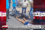 Garota fica gravemente ferida ap&oacute;s batida entre moto e caminh&atilde;o no cruzamento da Av.Maring&aacute; em Porto Velho &ndash; V&iacute;deo