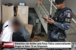 Elementos s&atilde;o detidos pela For&ccedil;a T&aacute;tica comercializando drogas no Setor 10 em Ariquemes &ndash; V&iacute;deo