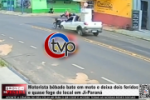 Motorista b&ecirc;bado bate em moto, deixa dois feridos e quase foge do local em Ji&ndash;Paran&aacute; &ndash; V&iacute;deo
