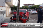 Idosa passa mal perde o controle da dire&ccedil;&atilde;o e colide ve&iacute;culo em poste na Av. Tabapu&atilde; no Setor 03 em Ariquemes &ndash; V&iacute;deo