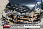 Invas&atilde;o de preferencial deixa carro com a frente destru&iacute;da em Ji&ndash;Paran&aacute; &ndash; V&iacute;deo