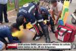 GCM aciona SAMU para socorrer v&iacute;timas de colis&atilde;o entre motos na Av. JK em Ariquemes &ndash; V&iacute;deo