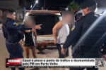 Casal &eacute; preso e ponto de tr&aacute;fico &eacute; desmantelado pela PM em Porto Velho &ndash; V&iacute;deo