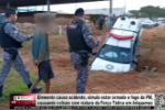 Elemento causa acidente, simula estar armado e foge da PM, causando colis&atilde;o com viatura da For&ccedil;a T&aacute;tica em Ariquemes &ndash; LIVE: ESTAMOS NO AR! PROGRAMA BRONCA DA PESADA