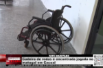 FATO INUSITADO &ndash; Cadeira de rodas &eacute; encontrada jogada no matagal em Cacoal &ndash; V&iacute;deo